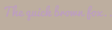 Image with Font Color BD9FBD and Background Color BDAE9F